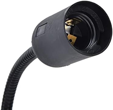 Hilitand Clip Lamp Holder Clamp Desk Lamp, Flexible Wire Neck E26/E27 Clip On Lamp Holder for Desk Clip Lamp, Bedside Lamp, Table Lamp(US Plug) - Image 7