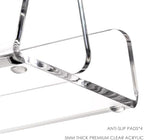 YUXUN Acrylic Cookbook Stand for Kitchen Counter - A4 Book Display - Image 2
