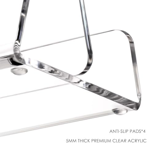 YUXUN Acrylic Cookbook Stand for Kitchen Counter - A4 Book Display - Image 2