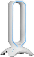 Mars Gaming MHHXW Gaming Headset Stand, RGB Flow, 2X USB 2.0, White by Mars+Gaming