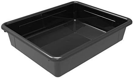 Storex Letter Size Flat Storage Tray – Organizer Bin for Classroom, Office and Home, Black, 5-Pack (62516U05C), 10 x 13 x 3 Inches - Image 3