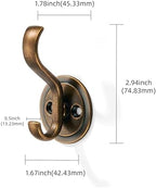 khtumeware 10 Pack 3inch Zinc Alloy Antique Brass Towel Hooks - Image 2