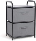 MAX Houser Dresser for Bedroom with 2 Drawers, Dark Grey by MAXHouser