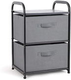 MAX Houser Dresser for Bedroom with 2 Drawers, Dark Grey by MAXHouser