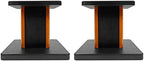 Rockville RHT8C Pair 8" Classic Wood Desktop Speaker/Studio Monitor Stands by Rockville