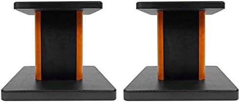 Rockville RHT8C Pair 8" Classic Wood Desktop Speaker/Studio Monitor Stands by Rockville