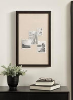 Kate and Laurel Oakhurst Rectangle Framed Linen Fabric Pinboard, 15 x 24, Black, Traditional Decorative Bulletin Board with Stepped Profile for Use as Motivational Vision Board or Wall Organization - Image 3