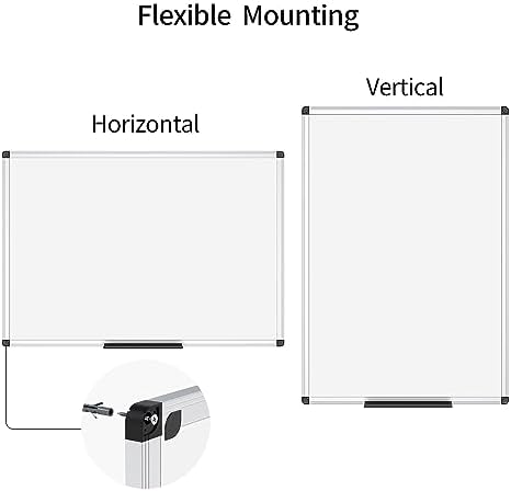 VIZ-PRO Magnetic Dry Erase Board, 48 X 24 Inches, Silver Aluminium Frame - Image 3