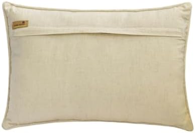 The HomeCentric Decorative Lumbar Pillow Cover Orange Pack of 2, 12"x26" (30x65 cm) Cotton Rose, Sequins, Hand Embrodiery, Printed Pillow Cover for Sofa, Bed, Patio Floral Contemporary - Citrus Rose - Image 3