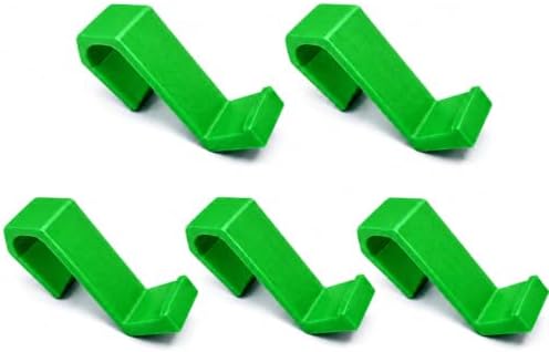 Bunk Bed Hooks for Dorm Room, Over Bed Storage Hooks for Backpack & Accessories, 5 Pack (Green) by Unknown