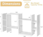 YIGANG Desk Shelf Organizer, 3-Tier Desktop Bookshelf for Computer Desk, Small Tabletop Hutch Storage Rack, Wood Office Supplies Organizer for Dorm, Home & Student (29 Inch Wide)，White - Image 3