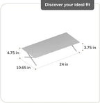 Anji Mountain Monitor Stand for Desk - Desktop Organizer & Laptop Riser, Ergonomic Monitor Riser, Space-Saving, Durable, Easy Assembly & Ideal for Home & Office,Walnut, 24-Inch, Classic - Image 5
