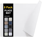 homing Faux Leather Heat Resistant Placemats 8 Packs by homing