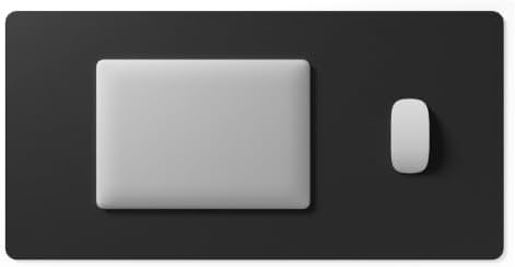 Jotsome Leather Desk Pad Mat, Non-Slip Desk Blotter Pad (Black, 34" X 17") - Image 2