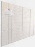Felt Bulletin Board Tiles | Modern Cork Board Alternative | Large Cork Boards for Walls | Aesthetic Felt Wall Panels for Office & Home Decor | Pinboard & Photo Board (12-Pack) | Beige by DesignerManufacturerofInnovativeBulletinBoardSolutionsforHomeOffice
