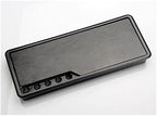 Computer Wire Cable Hole Cover Grommets， Alloy Desk Cable Grommet Rectangular Threading Box with Wire Clip Holder Table Outlet Line Hole Cover Office Furniture Hardware(Black) by Unknown
