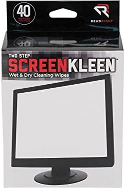 Read Right RR1305 Two Step Screen Kleen Wet and Dry Cleaning Wipes 5 x 5 40/Box - Image 2