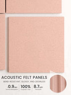Bumusty 48" x 36" Large Cork Board Alternative, Pink - Image 3