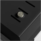 Acrimet 4 x 6 Card File Holder Organizer Box Metal Base Heavy Duty (AZ Index Cards and Divider Included) (Black Color with Clear Crystal Plastic Lid Cover) - Image 5