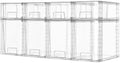 Vtopmart Clear Stackable Storage Drawers, 8 Pack Tall Organizer Set by Vtopmart