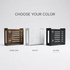 Router Box Hider, Router Shelf WiFi Box Hider, Wooden WiFi Storage Cabinet with Sliding Panel, Vented Back, Cable Management, Modem Cover, Cords & Power Strip, Wall Mount or Tabletop (Black) - Image 7