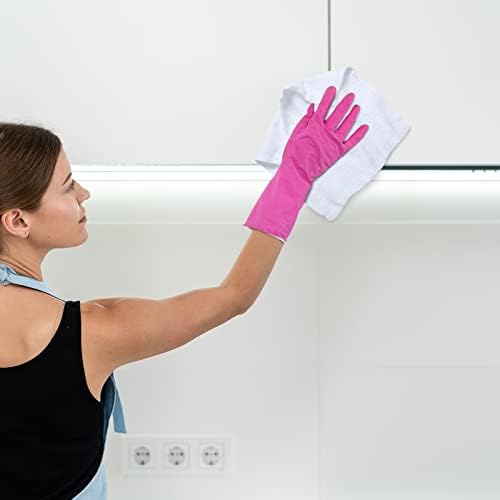 Oudain 100 Pcs White Cleaning Cloths Bulk Reusable Cleaning Rags - Image 5