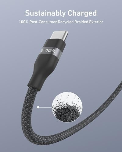 Anker Nano USB C to USB C Cable, 240W Fast Charging Cable (Black, 10ft) - Image 5