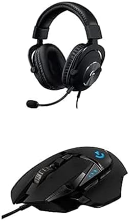Logitech G502 HERO Wired Gaming Mouse + G Pro X Gaming Headset Bundle - Black by LogitechG