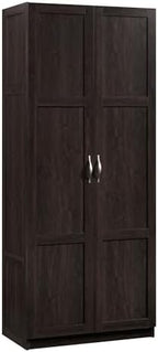 Sauder Storage Cabinet/ Pantry cabinets, 29.61 " x D: 16.02 " x H: 71.50", Cinnamon Cherry finish by SAUDER%C2%AE