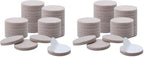 uxcell 36pcs Furniture Pads Round 1 1/4" Self-Stick Non-Slip Anti-Scratch Felt Pads Cabinet Closet Feet Floor Protector Beige (Pack of 2) by uxcell