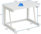 2-Tier Desktop Printer Stand, 22.5 x 14.8 x 15 in, White - Image 4