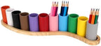 Wooden Colored Pencil Holder, Crayon Organizer by Diegimr