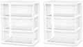 2Pack,3-Drawer Storage Tower, Wide Plastic Organizer with Removable Bins by Unknown