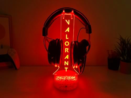 Personalized LED Headphone Stand, Custom Gamertag Headset Holder with Name, RGB Gamer Light Sign, Streamer Headphone Stand, Gaming Desk Accessory, Gamer Room Decor Gift - Image 5