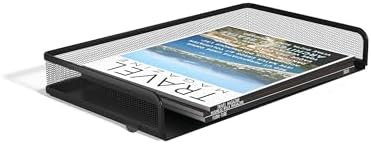 TRU RED Side-Load Stackable Metal Letter Tray, Matte Black, 2-Pack - Image 3