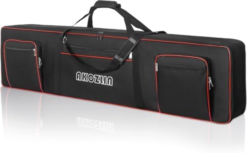 AKOZLIN 88 Key Keyboard Case, Soft Padded Keyboard Gig Bag, Piano Bag - Image 7