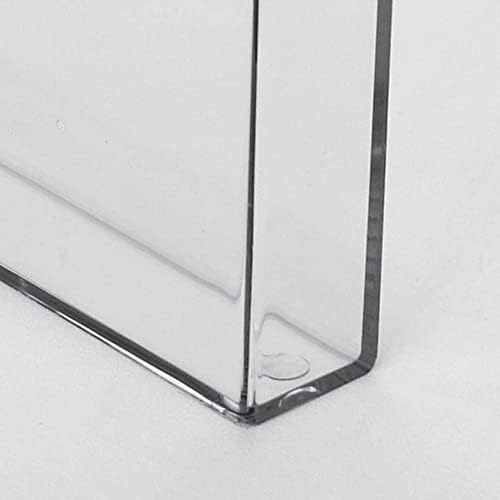 M&T Displays Clear Acrylic Wall Mount Brochure Holder 5.5x8.5 Inch 1 Tier 1 Pockets Desktop or Wall Mounting Literature Rack Pamphlet Leaflet Flyer Card Display Stand Desk Organizer - Image 3