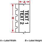 Brady PTL-42-483 TLS 2200 and TLS PC Link 1" Width x 50' Height, B-483 Ultra Aggressive Polyester, Gloss Finish White BradyBondz Label - Image 3