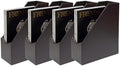 UnionBasic Leatherette Magazine File Holder Set of 4, Coffee by UnionBasic