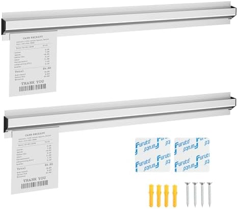 Restaurant Ticket Rack - 24 Inch, 2 Pcs (Check, Order Receipt Holder) for Commercial Kitchen, Cafes, Pubs, Bars by Unknown