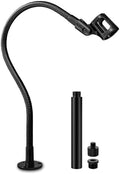 30-INCH Modular Microphone Stand Kit - Heavy-Duty Flexible Gooseneck Desktop Mic Stands Flange Mount Base and Extension Tube by Angksorm