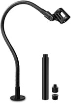 30-INCH Modular Microphone Stand Kit - Heavy-Duty Flexible Gooseneck Desktop Mic Stands Flange Mount Base and Extension Tube by Angksorm