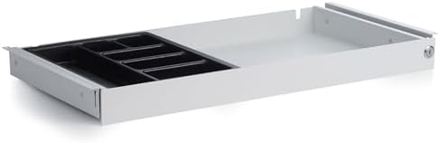 Perfect POSTURE Under Desk Drawer & Organizer 13" x 28" Metal Desk Storage by PerfectPosture