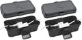 Hrensaw Small Weatherproof Electrical Connection Box(Inner 5.5 x 3 x 2.2inch),Outdoor Electrical Box,Waterproof Extension Cord Covers for Plug, Extension Cables, Holiday Lights,Black (Pack of 2) by Hrensaw