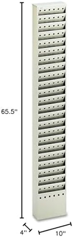 Safco Products 4322GR Steel Magazine Rack, 23 Pocket, Light Gray,65.5"x10"x4" - Image 4