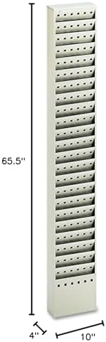 Safco Products 4322GR Steel Magazine Rack, 23 Pocket, Light Gray,65.5"x10"x4" - Image 4