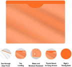 Orange Plastic Folders with Closed Sides, Doctor Stuff, Letter Size, Pack of 50 Clear Front Top Loading Job Jacket, Documents Holder for Office and Medical Files, Pack of 50 - Image 4
