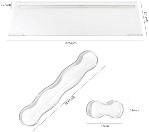 Acrylic Keyboard Stand with Gel Wrist Rest Combo,Gel Keyboard Wrist Rest - Image 4
