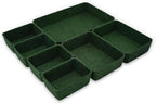 Welaxy 7-Piece Felt Drawer Organizer Bins, Dividers Tray Set, Forest Green - Image 5