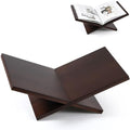 Honoson Open Display Wood Book Stand x Shaped Holder for Bible, Dark Walnut by Honoson